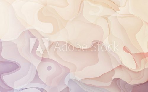 Fototapeta Abstract curve background / Watercolor Soft pink smooth and geometric curve Art