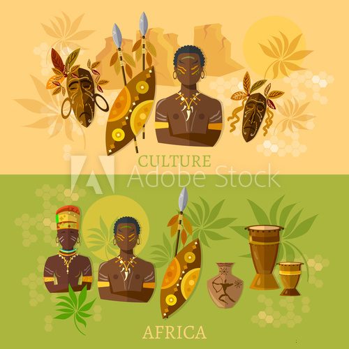 Fototapeta Africa African culture and traditions