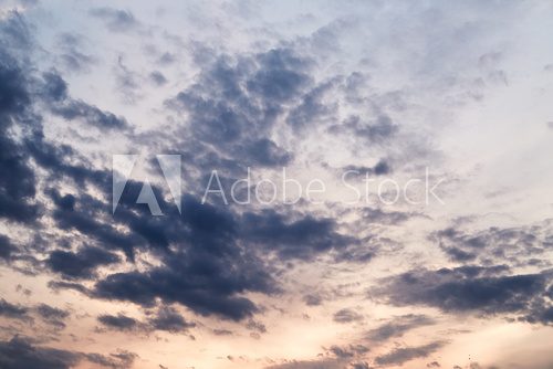 Fototapeta Cloudy evening sky