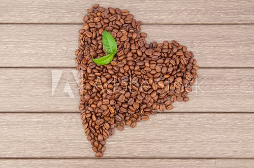 Fototapeta Coffee heart