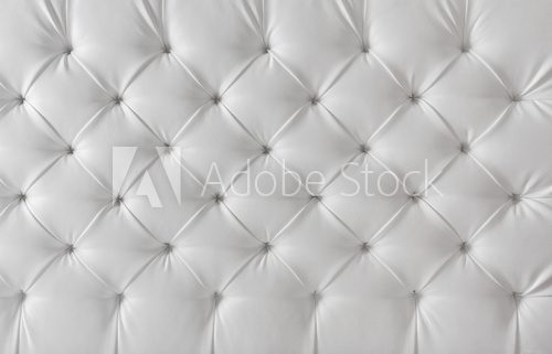 Fototapeta leather upholstery white sofa texture, pattern background