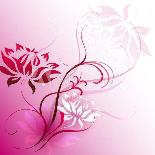 Fototapeta pink motif