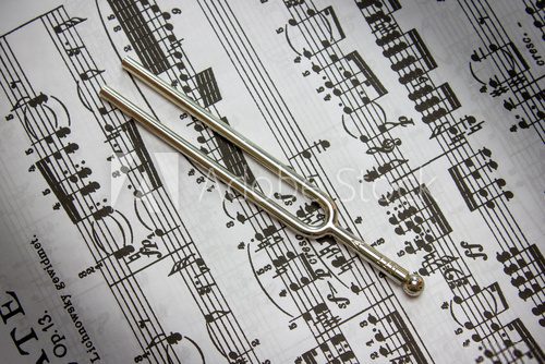 Fototapeta Score with tuning fork