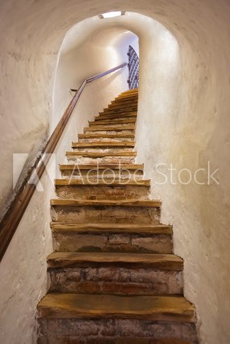 Fototapeta Stairs in Castle Kufstein - Austria