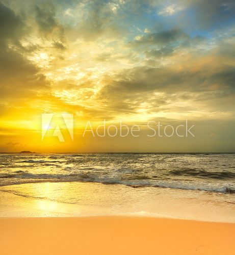 Fototapeta Sunset over the sea