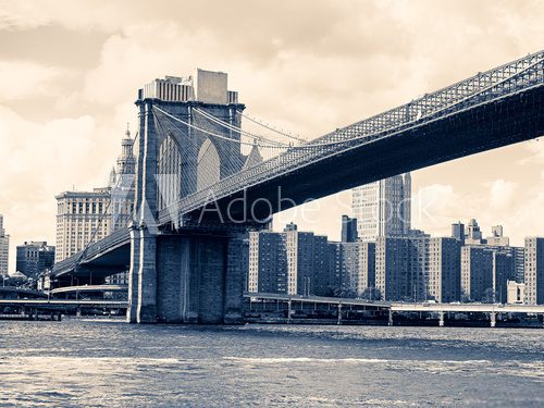 Fototapeta The Brooklyn Bridge in New York