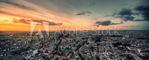 Fototapeta Vue panoramique de Paris