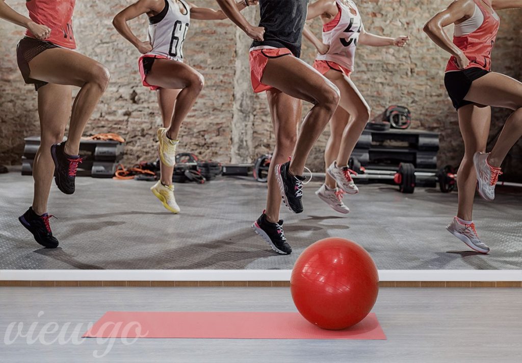 Fototapeta "Magia sportu - ruszaj się, ćwicz" - Fototapeta do klubu fitness