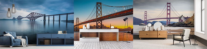 Akcent architektury w twoim mieszkaniu – fototapeta z mostem