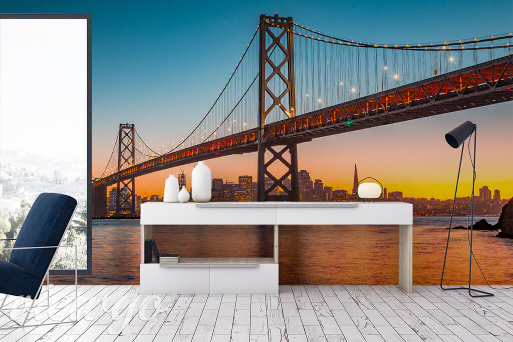 Fototapeta "Widok na San Francisco" - Fototapeta z mostem