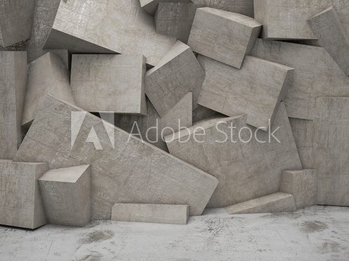 Fototapeta 3d geometric wall