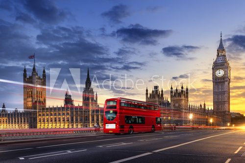 Fototapeta Abbaye de westminster Big Ben London