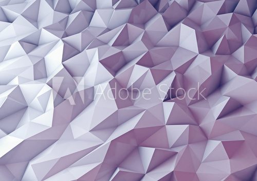 Fototapeta abstract 3d render background. Techno triangular low poly background