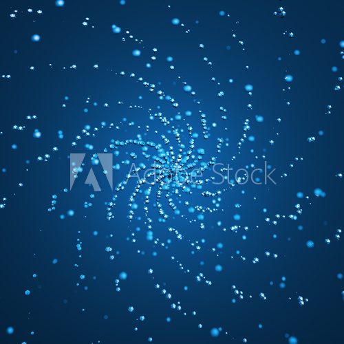 Fototapeta Abstract 3D Rendering of Chaotic Particles.