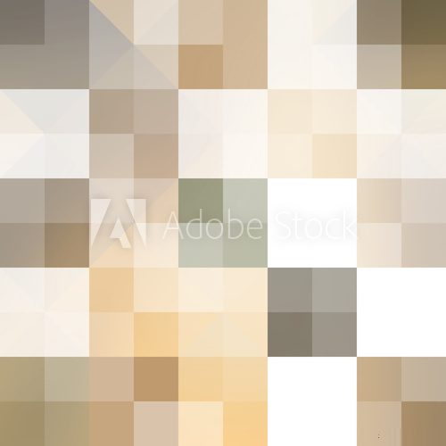 Fototapeta Abstract Background Design With Geometric Pattern - Pastel Colored Square Mosaics