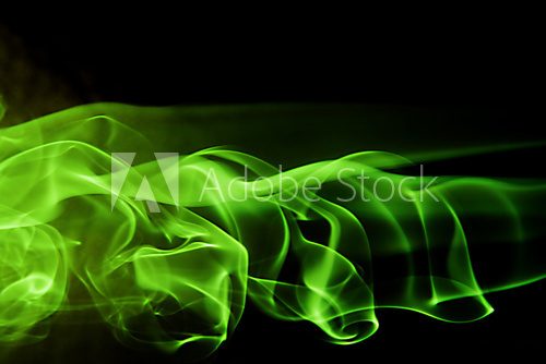 Fototapeta abstract background shape - green smoke