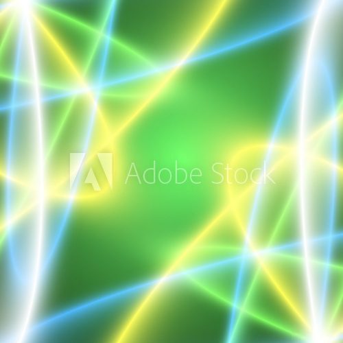 Fototapeta Abstract color background - neon circles