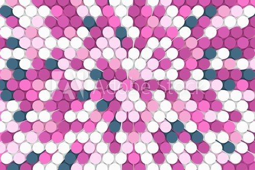 Fototapeta abstract colorful background mosaic 3D illustration
