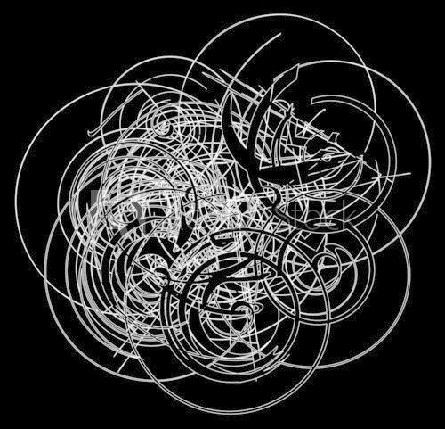 Fototapeta abstract etching