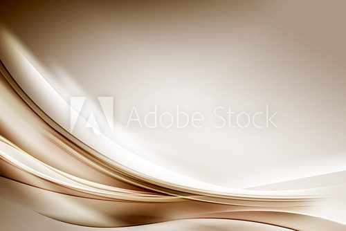 Fototapeta Abstract Gold Waves Composition