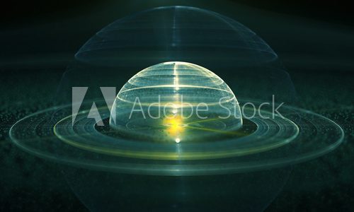 Fototapeta Abstract orb. Fractal digital artwork, illustration