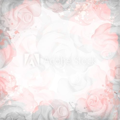 Fototapeta Abstract romantic rose background in pink and gray colors