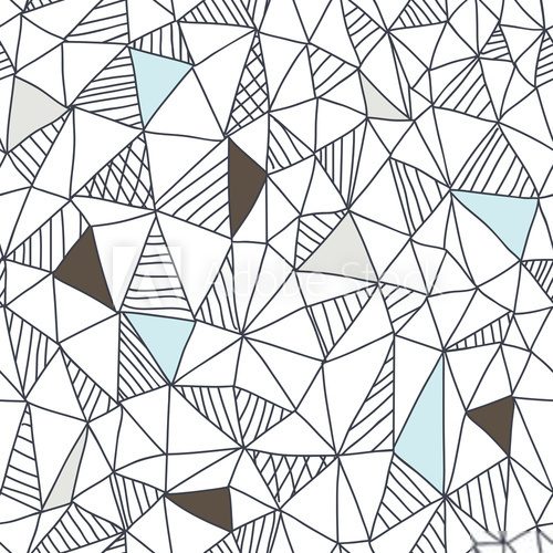 Fototapeta Abstract seamless doodle pattern