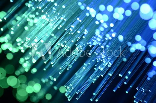 Fototapeta abstract view of fiber optics