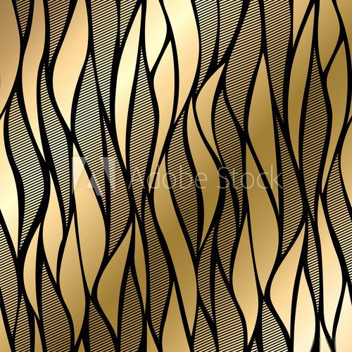 Fototapeta Abstract vintage seamless damask pattern
