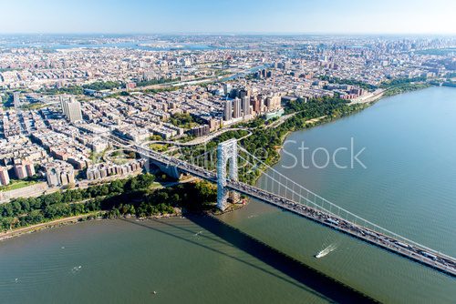 Fototapeta Aerial View of George Washington Bridge, New York/New Jersey