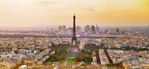 Fototapeta Aerial view of Paris