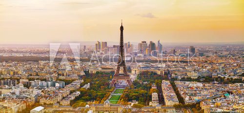 Fototapeta Aerial view of Paris