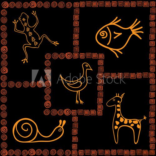 Fototapeta African motifs
