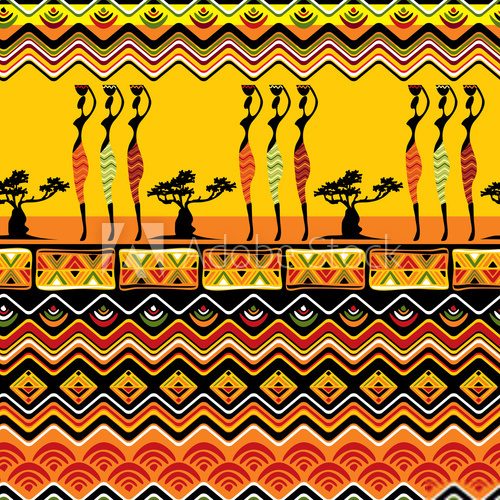 Fototapeta African pattern seamless