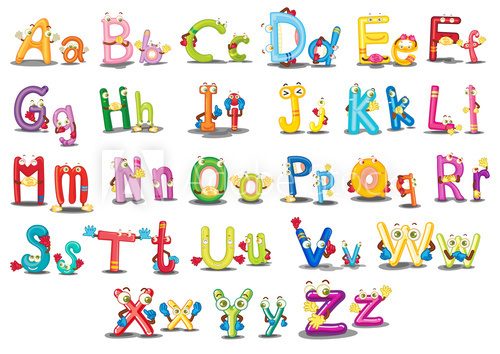 Fototapeta Alphabet characters