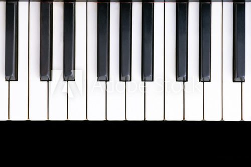 Fototapeta Ancient piano keyboard