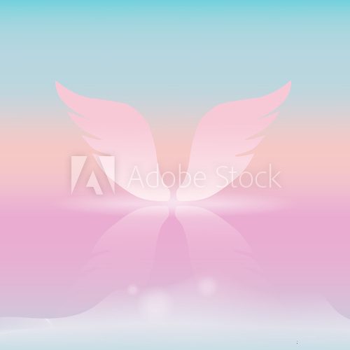 Fototapeta angle wing pastel background vector