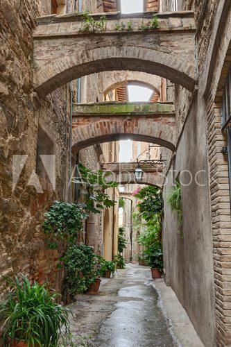Fototapeta antique Italian alley