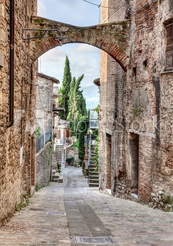 Fototapeta antique Italian alley