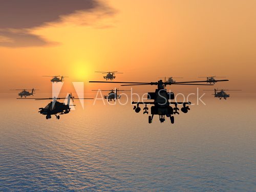 Fototapeta Apache Helicopter