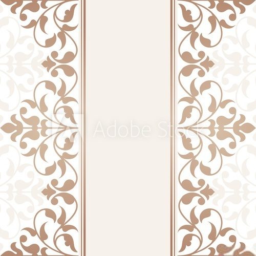 Fototapeta Arabic invitation card.