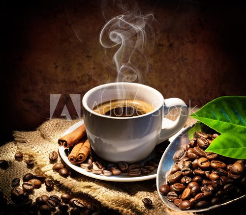 Fototapeta Aroma And Taste In Traditional Coffee Cap