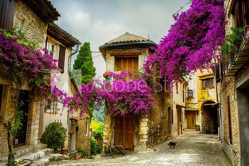 Fototapeta art beautiful old town of Provence