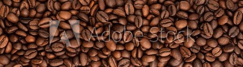 Fototapeta background panorama beans coffee