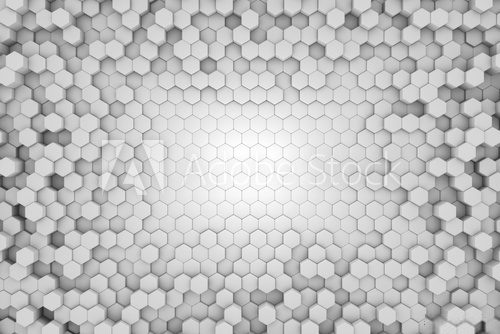 Fototapeta background with a 3d hexagon structure 