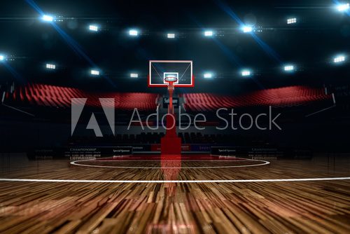 Fototapeta Basketball court. Sport arena. 