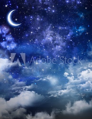 Fototapeta beautiful background, nightly sky