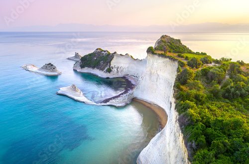 Fototapeta Beautiful view of Cape Drastis in Corfu in Greece