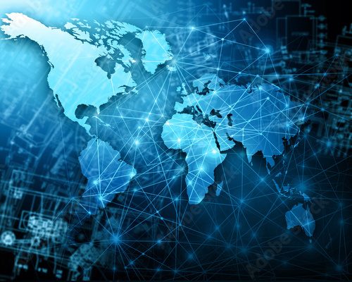 Fototapeta Best Internet Concept of global business from concepts series 