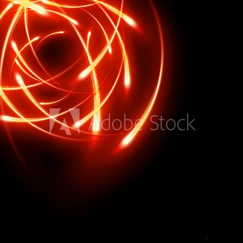 Fototapeta Blurred neon light curves. EPS 10